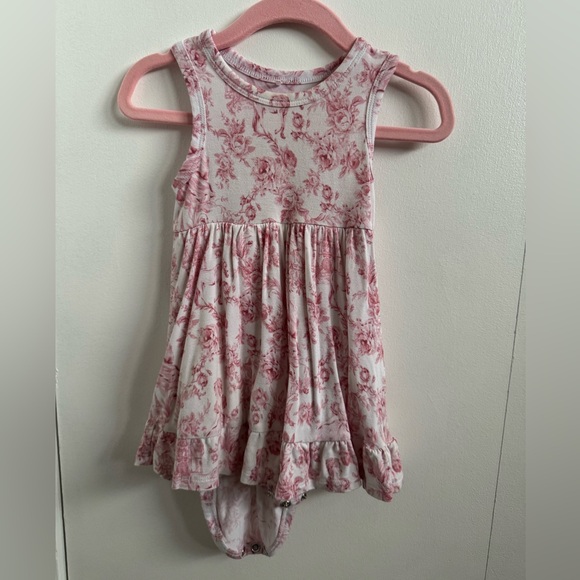 Posh Peanut Other - Posh Peanut - Racerback Ruffled Bodysuit Dress 12-18 mo